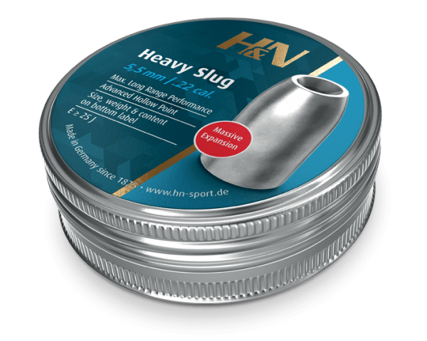 H&N Heavy Slug HP .217 cal 5,5mm 2,46g - 5,5 mm luodit - 4047058022499 - 1