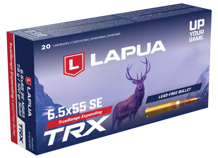 Lapua 6,5x55SE patruuna, Solid TRX N583 - 6,5x55SE kiväärinpatruunat - 6418267103909 - 1