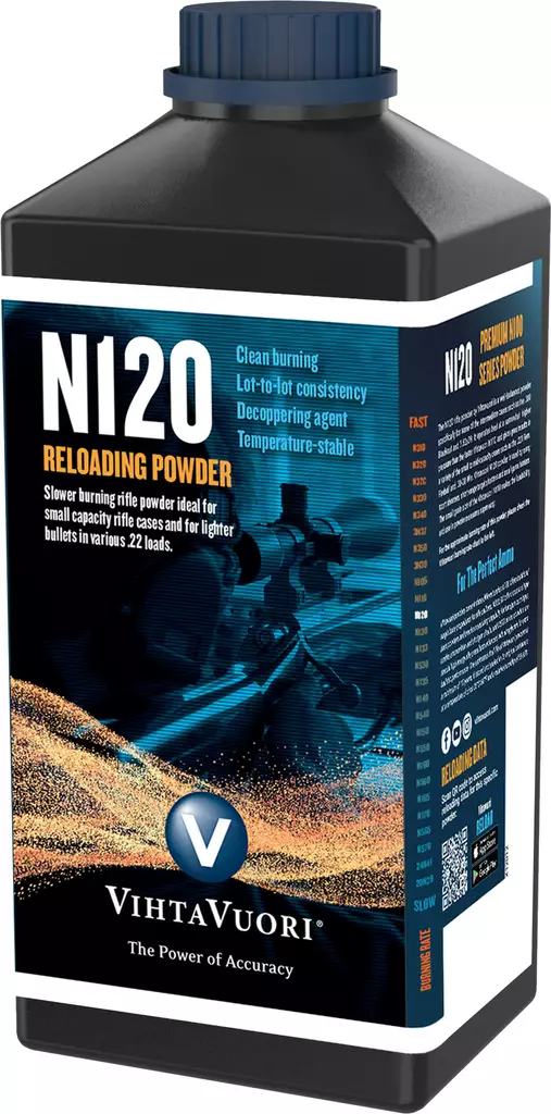 N120 ruuti, Vihtavuori, 1 kg purkki - Ruudit - 6420615700029 - 2