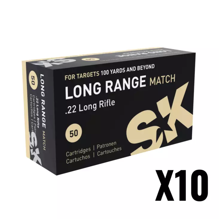 SK .22 LR Long Range Match 2,6g 335 m/s - .22 LR pienoiskiväärinpatruunat - 4023045422589 - 2