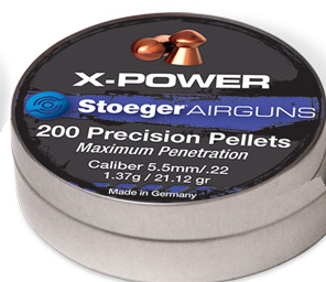 Stoeger X-Power 5,5mm 1,37g - 5,5 mm luodit - 037084303789 - 1