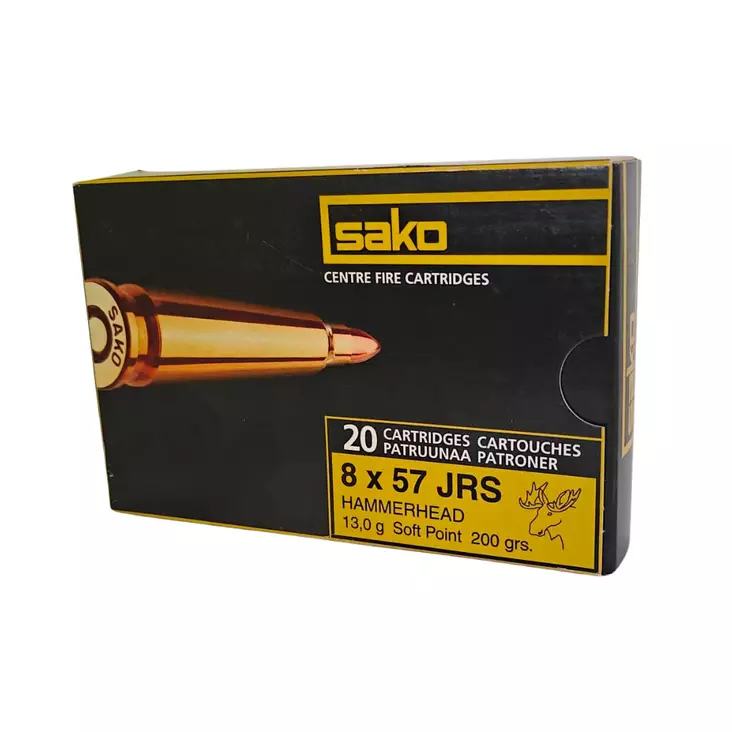 Sako 8x57JRS SP 201F Hammerhead 13.0g - Muut kiväärinpatruunat - 6438053999073H - 1