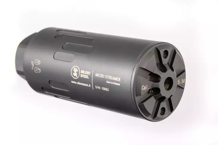 Silent Steel Micro Flow Streamer 5,56 - Muut kierretyypit - MST556B-SS - 1